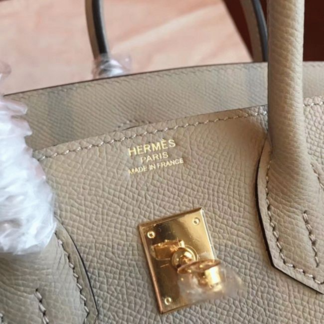 Top-Tier Grey Hermes Birkin 25cm AAA Replica angle 3