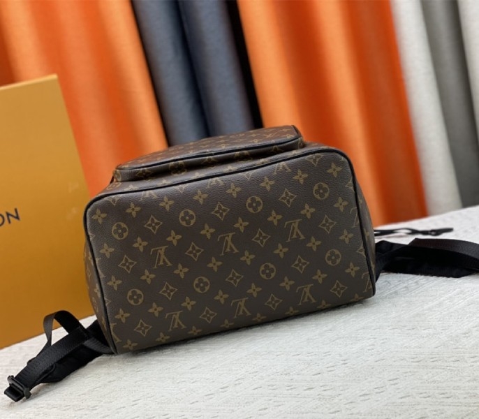 Louis Vuitton Monogram Canvas Montsouris Backpack In Black angle 5
