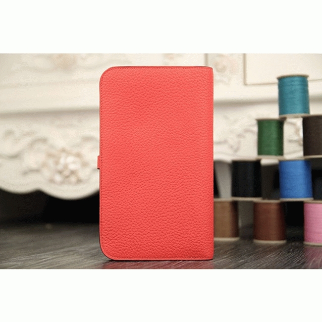Rose lipstick copy Hermes Dogon combine wallet angle 4