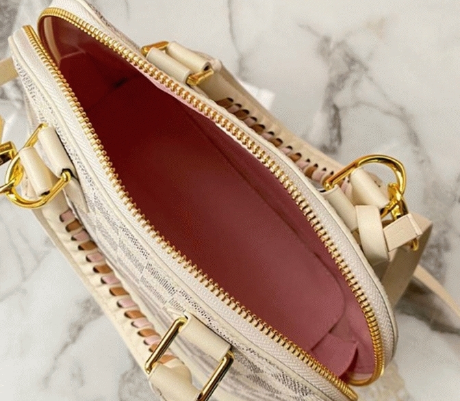 Louis Vuitton Damier Azur Spring 2022 Alma BB Handbag angle 5