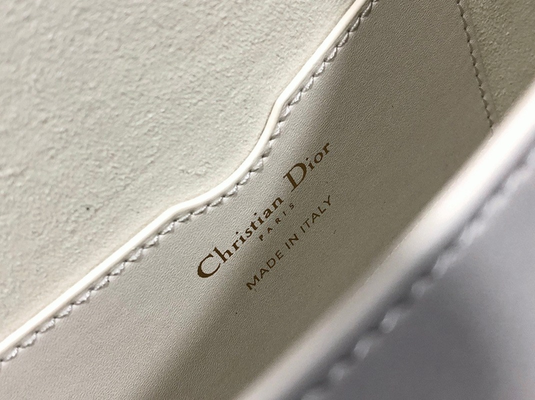 Dior Bobby Medium Bag Replica in White angle 5