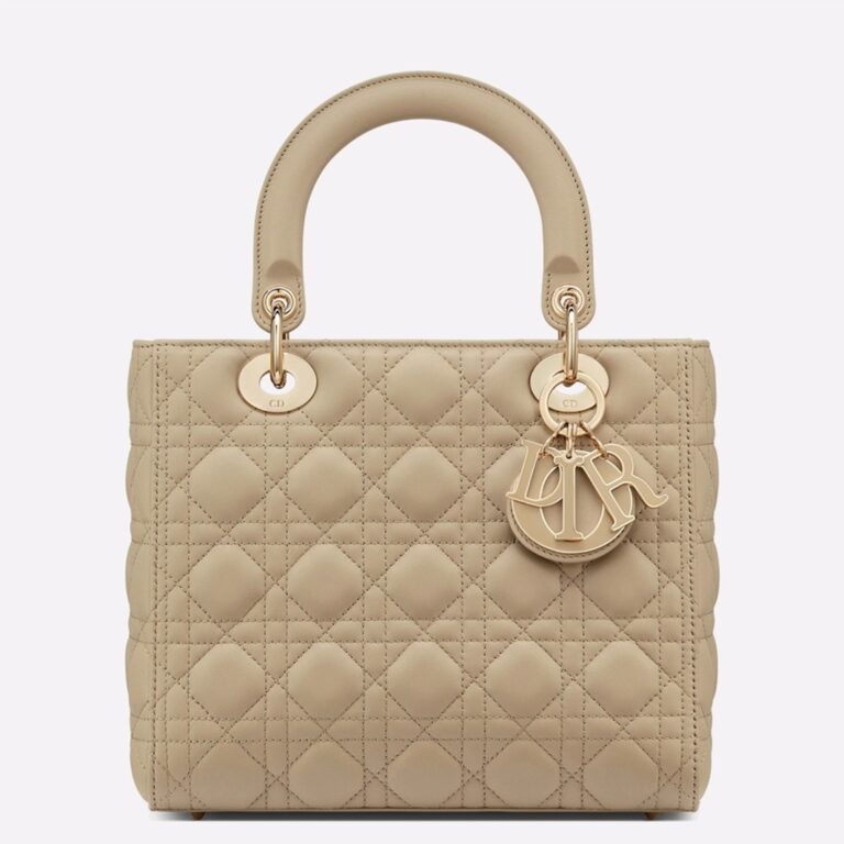Dior Lady Dior Medium Bag Knockoff in Beige