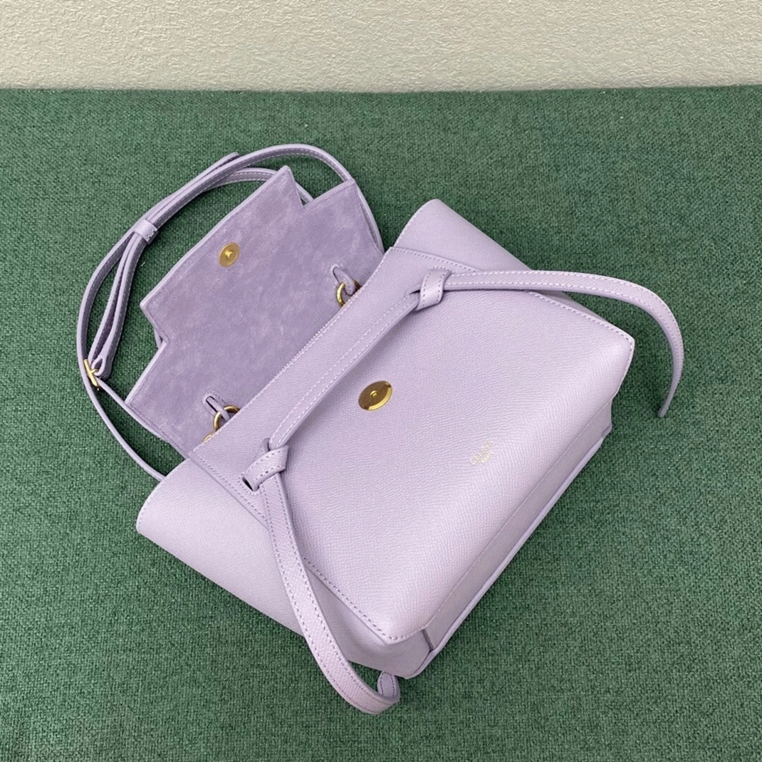 Celine Belt Nano Bag Replica in Lilas angle 4