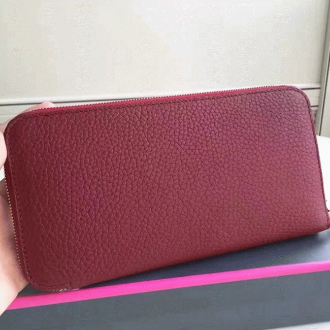 Ruby Designer Knockoff Hermes Wallet Azap Zipped angle 2
