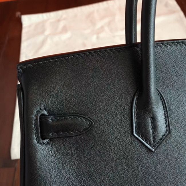 Black Hermes Birkin 25cm Superior Replica angle 4