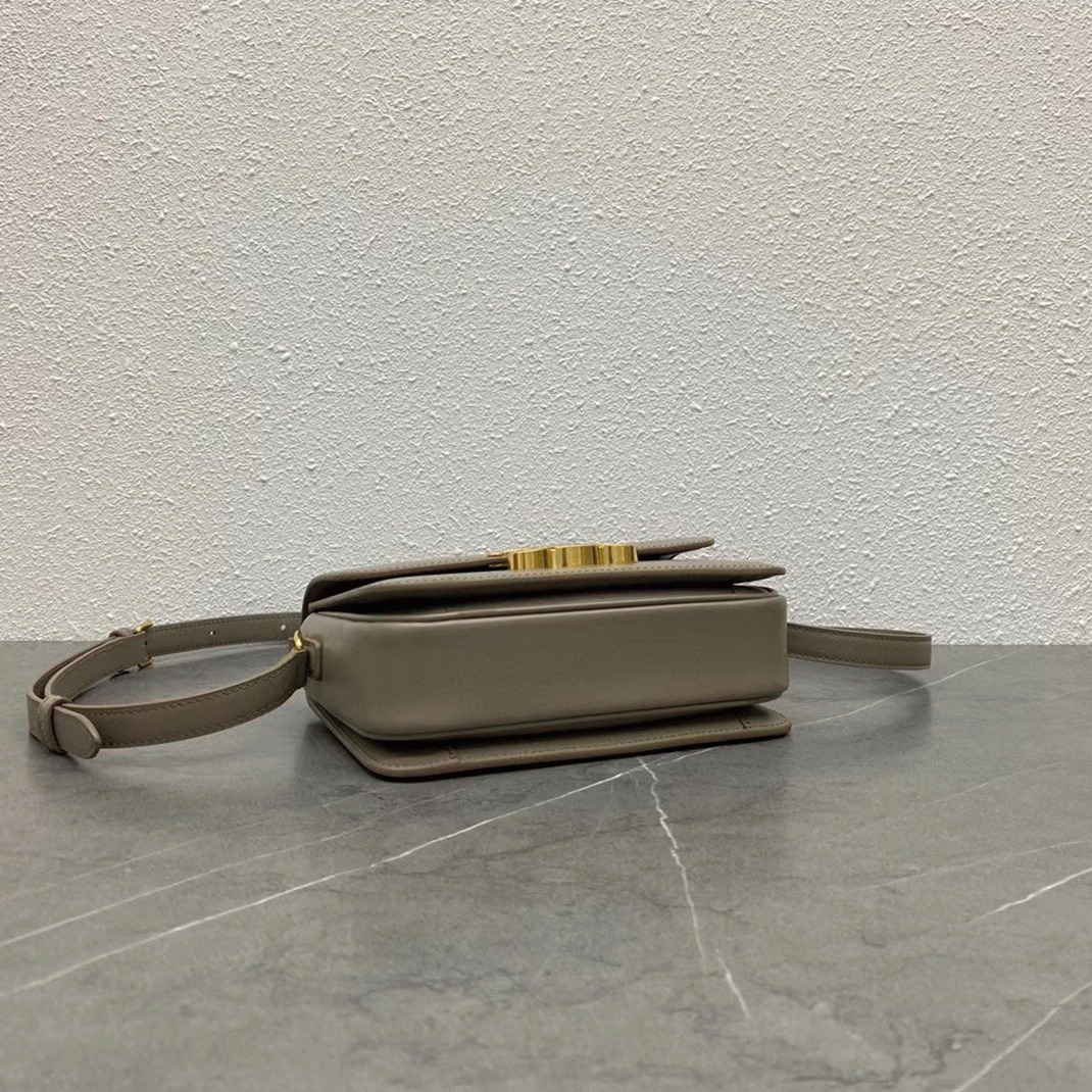 Top Quality Fake Celine Triomphe Teen Bag In Grey angle 3
