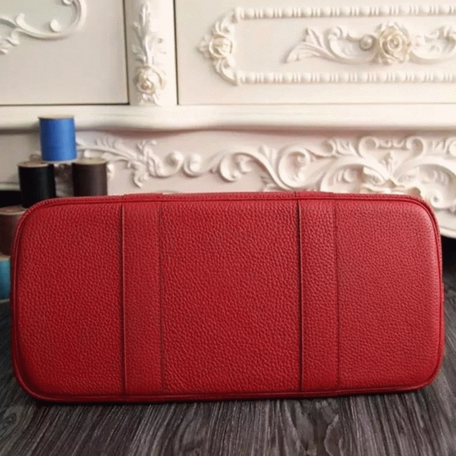 Red Fake AAA Hermes Garden Party 30cm Bright Tote Bag angle 3