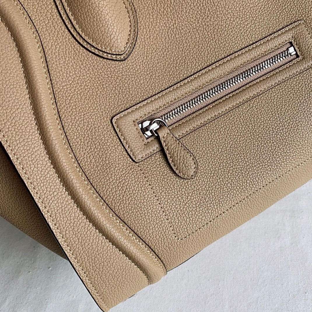 Celine Mini Luggage Tote Bag Replica in Dune angle 3
