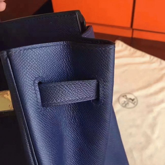 Sapphire Hermes Birkin 30cm Replica Copy Handbag angle 4