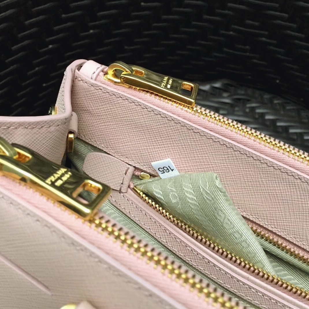 Pink Prada Galleria Medium Bag Fake angle 3