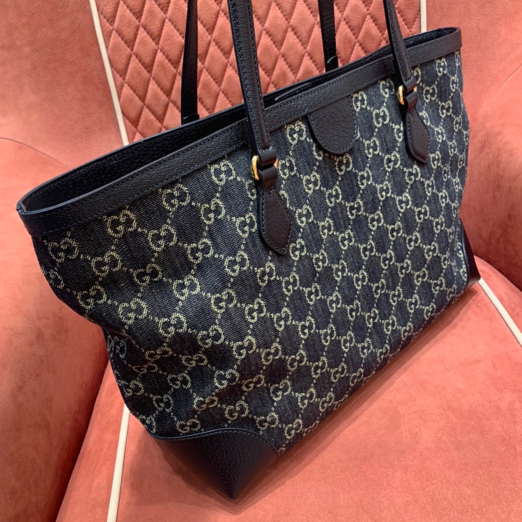 Denim Tote bag angle 2