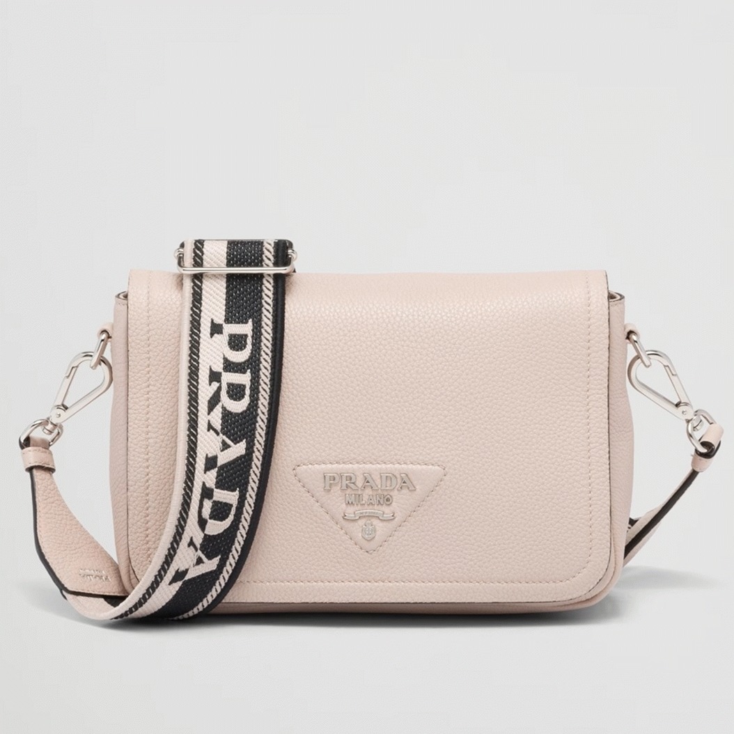 Prada Flap Shoulder Bag Replica in Light Pink