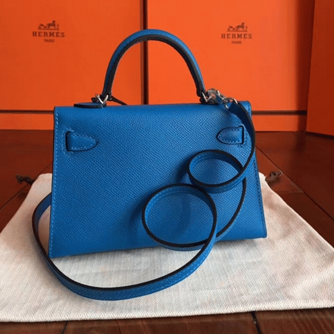 Mykonos Color Replica Designer Hermes Kelly 20CM Tote angle 2