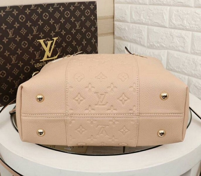 Louis Vuitton Monogram Empreinte Melie Hobo In Beige angle 5