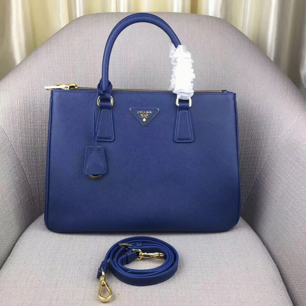 Blue Prada Galleria Large Bag Replica