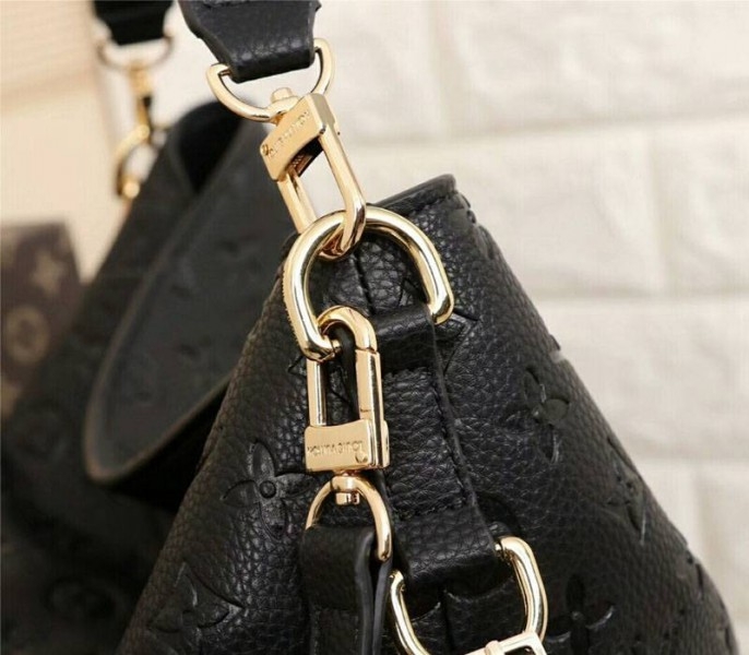 LV Monogram Empreinte Melie Hobo In Black angle 4