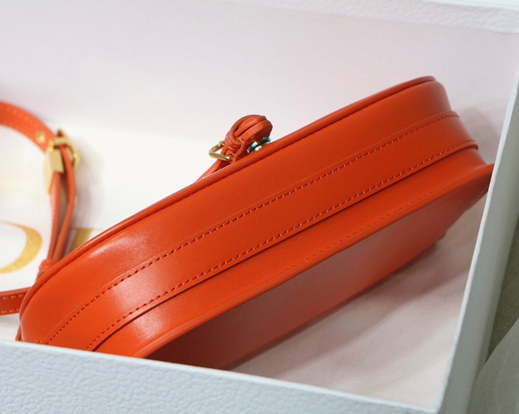 Dior Bobby East-West Bag Replica in Orange angle 2