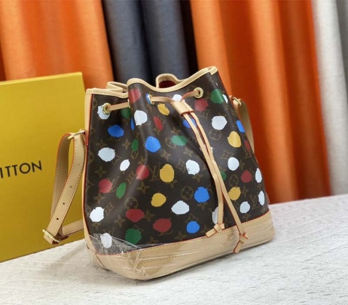 Louis Vuitton X YK Monogram Canvas Noe Bag angle 2