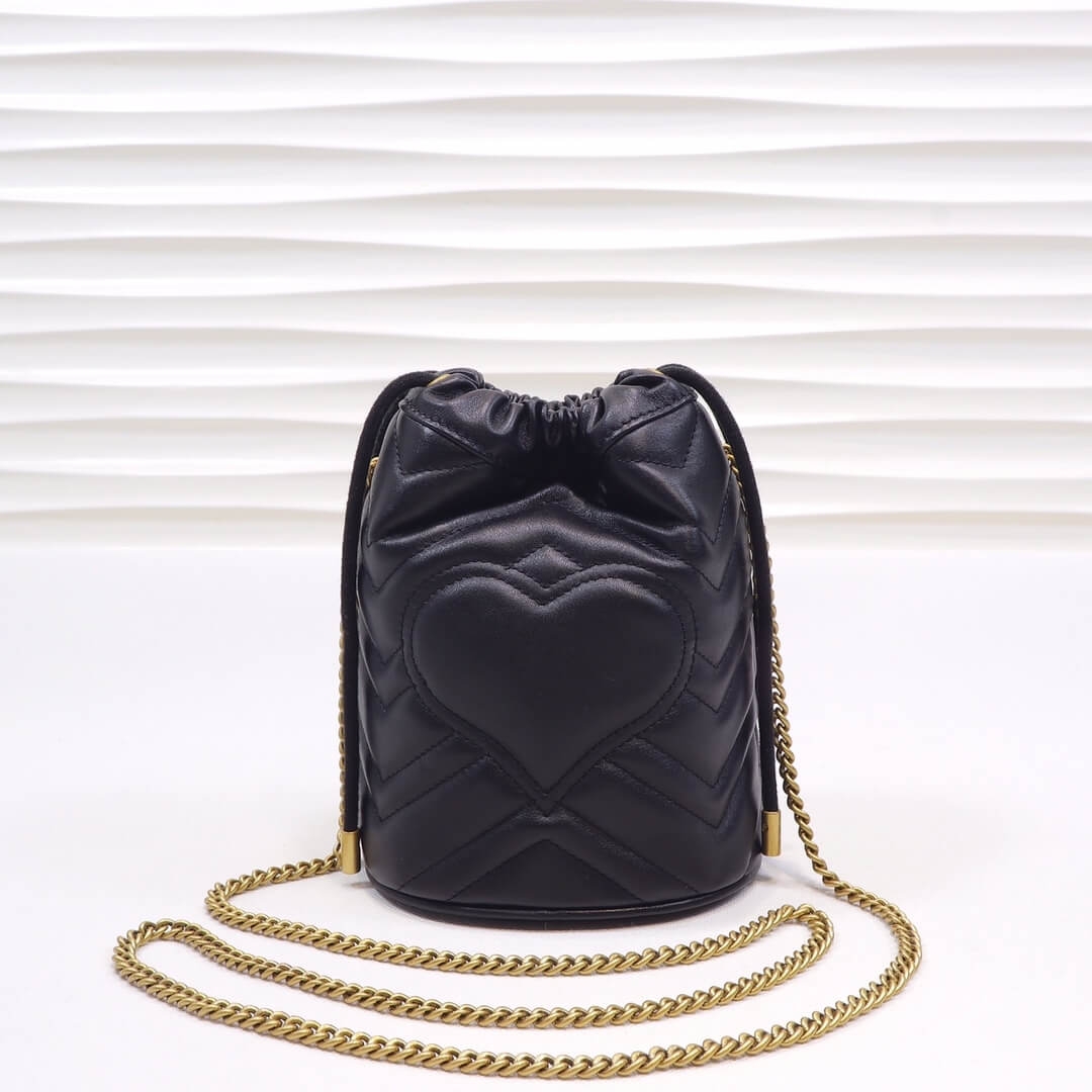 GG MARMONT mini bucket bag angle 3