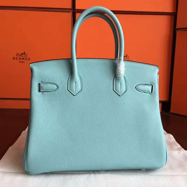 AAAAA Quality Blue Atoll Hermes Birkin 30cm Luxury Replica angle 2