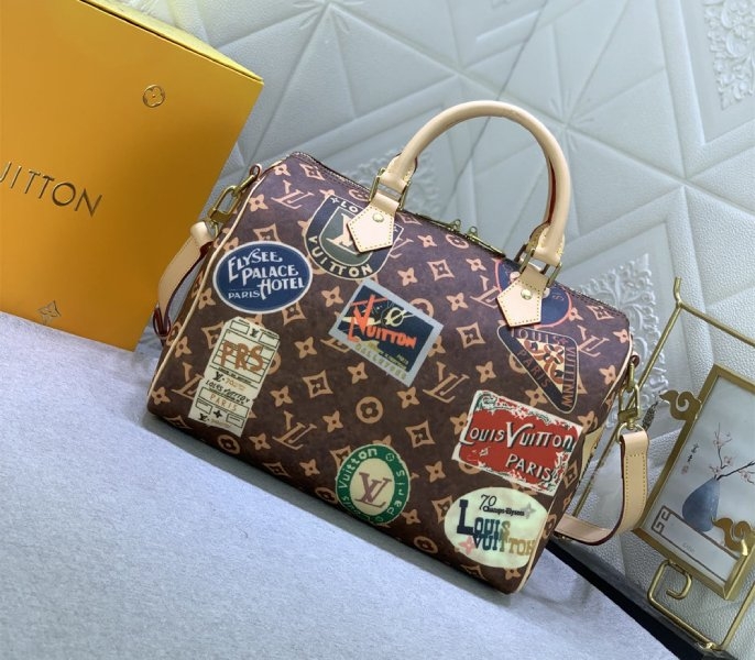 Louis Vuitton Flight Mode Monogram Canvas Speedy Bandouliere 30 HandbagLouis Vuitton Flight Mode Monogram Canvas Speedy Bandouliere 30 Handbag angle 3