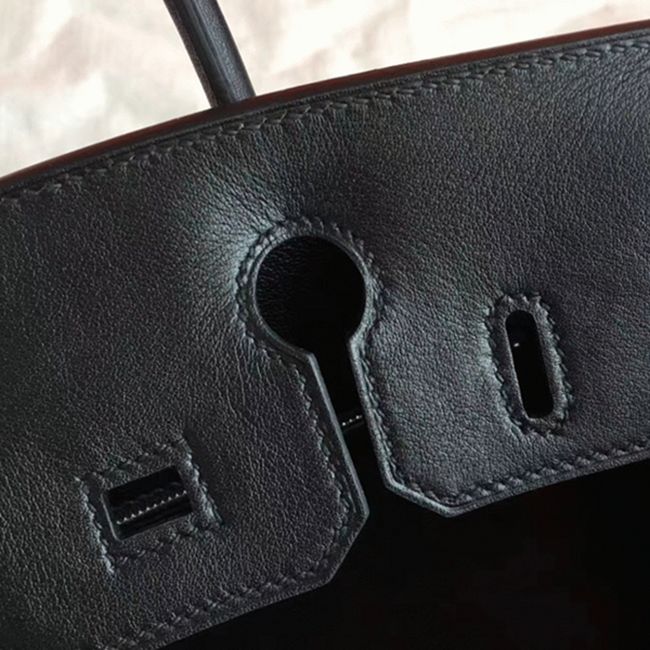 Black Hermes Birkin 25cm Superior Replica angle 5