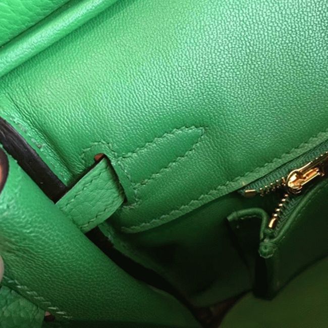 Premium Bamboo Hermes Birkin 25cm Knockoff Handbag angle 5