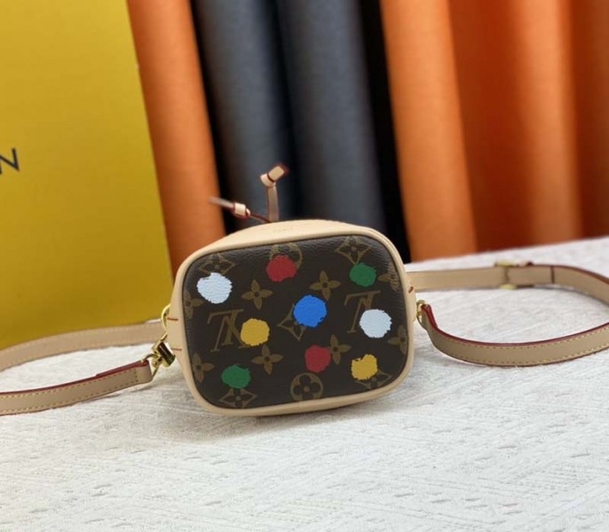 Louis Vuitton X YK Monogram Canvas Nano Noe Bag angle 5