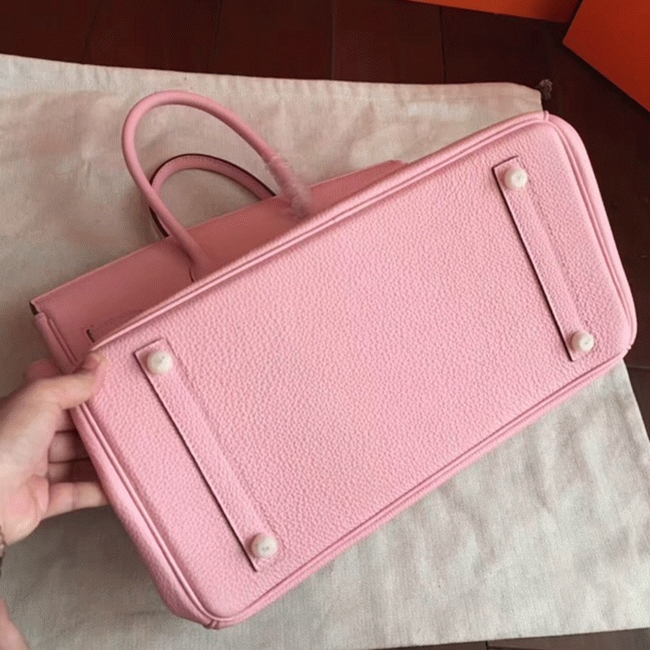 Pink Knockoff Hermes Birkin 40cm Bold Handbag angle 5