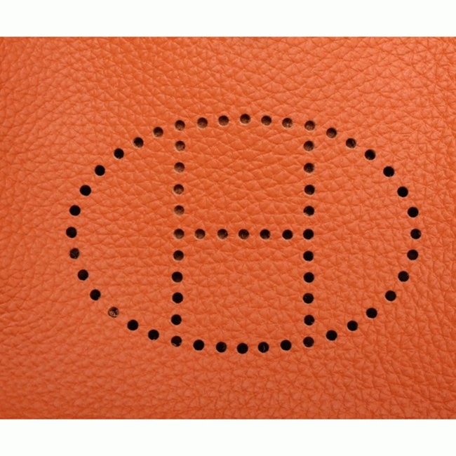 Orange Evelyne II TPM Bag Fake Luxury Hermes Small Messenger angle 4