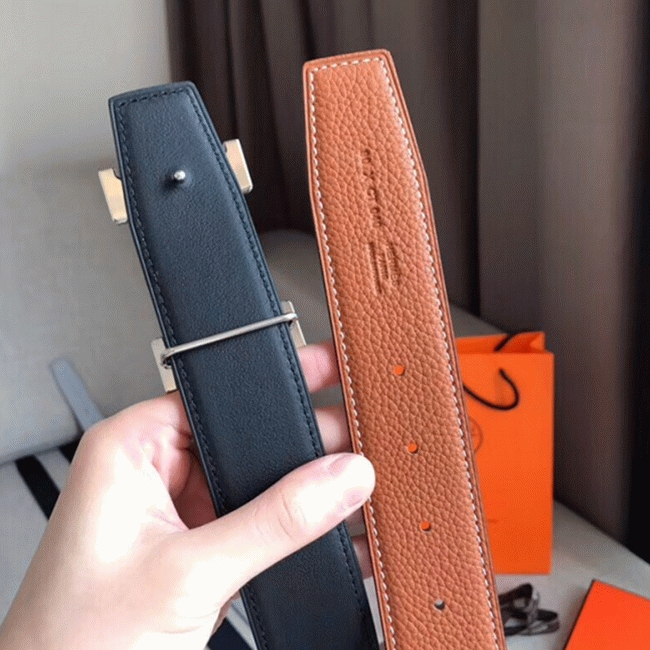 1:1 knockoff Hermes Constance belt buckle in brown shade angle 4