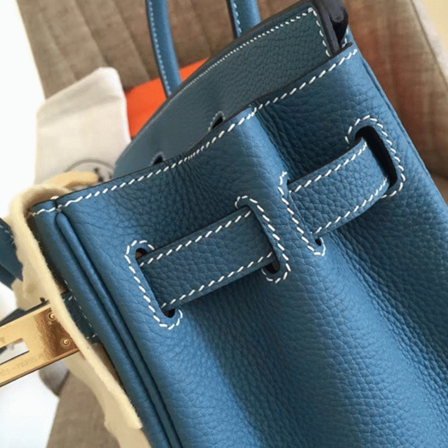 Blue Jean Replica Luxury Hermes Birkin 35cm Tote angle 3