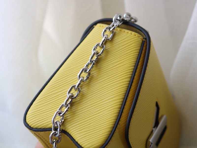 Louis Vuitton Epi Leather Twist Mini Bag In Yellow angle 4