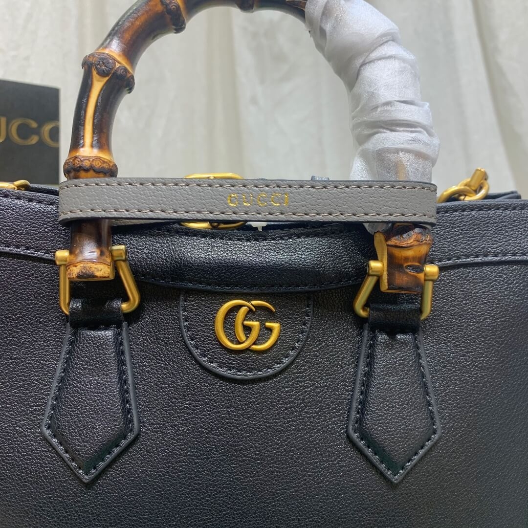 GUCCI DIANA BAMBOO SMALL TOTE BAG(high-end grade) angle 3