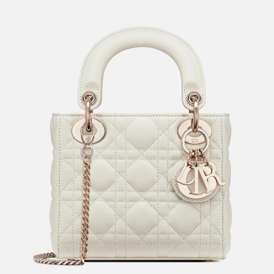 Dior Lady Dior Mini Bag Fake in White