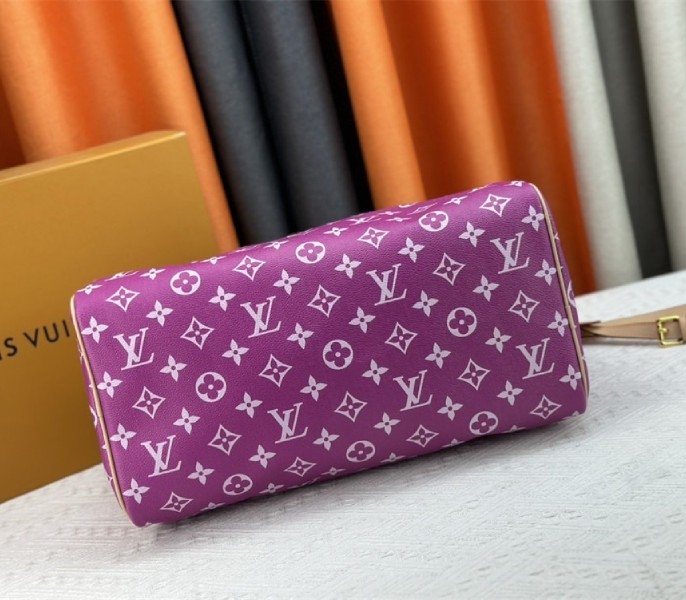 Louis Vuitton Speedy P9 Bandouliere 40 Bag In Pink Purple angle 5