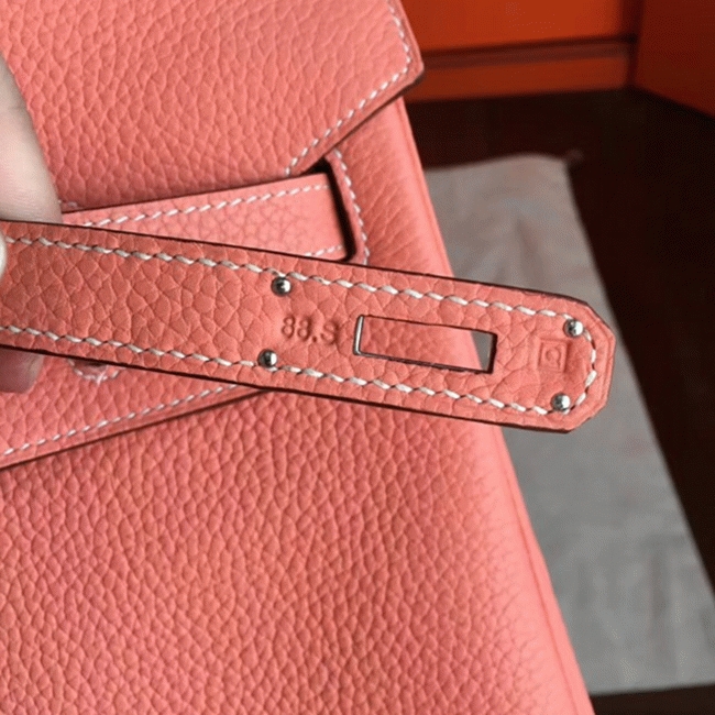 Crevette Shade Premium Knockoff Hermes Birkin 35cm Bag angle 4