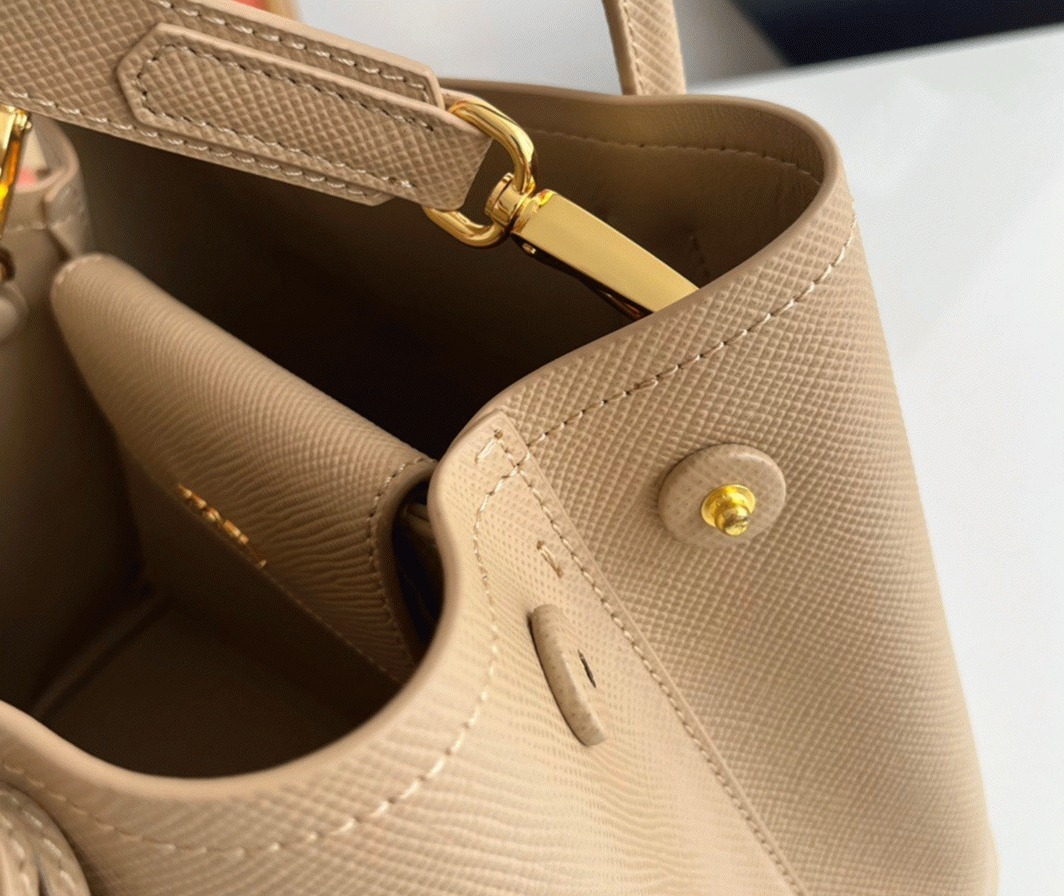 Beige Prada Double Mini Bag Fake angle 3