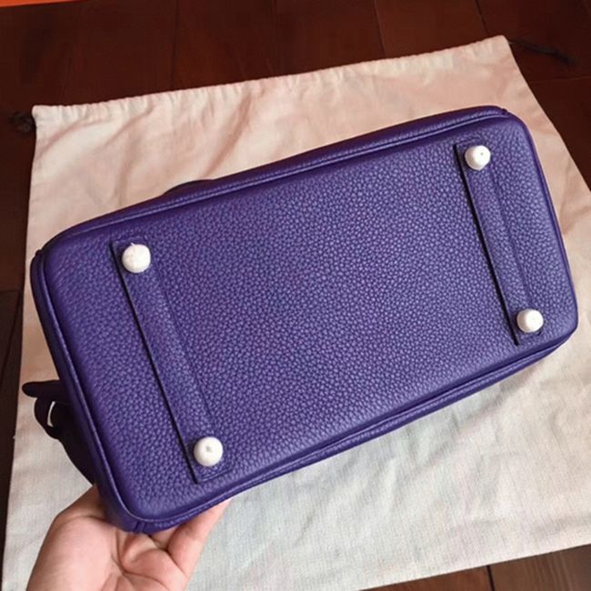 Iris Color Budget Knockoff Hermes Birkin 30cm Bag angle 5