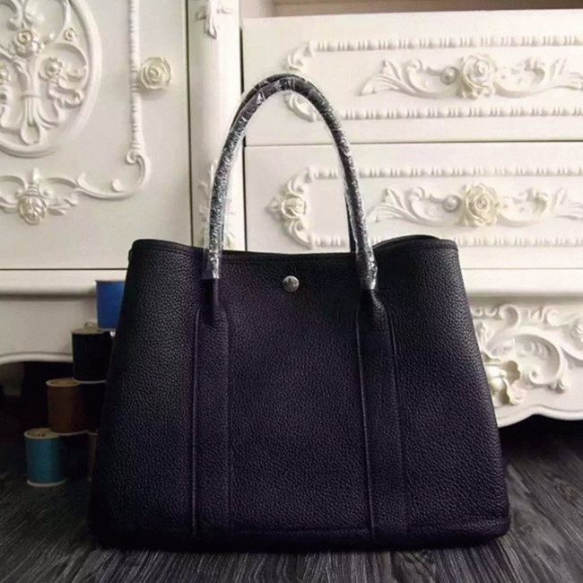 Black Replica 1:1 Hermes Garden Party 30cm Practical Tote