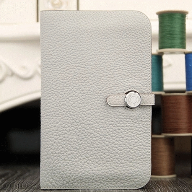White fake Hermes Dogon combine wallet