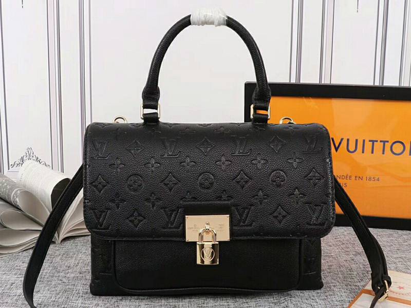 Louis Vuitton Monogram Empreinte Marignan Bag In Black